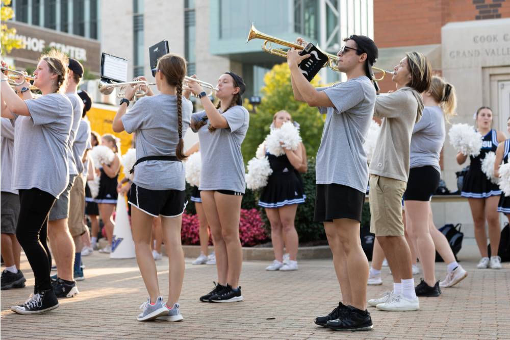 Band playing on family weekend